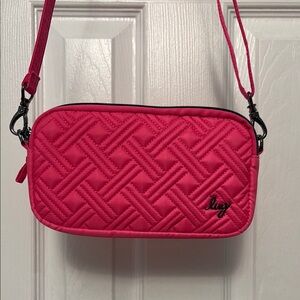 Lug Hot Pink Quilted Crossbody Bag